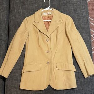⭐ Vintage Young Pendleton Kids Wool Blazer – Camel Tan – Size 7/8 – Made in USA